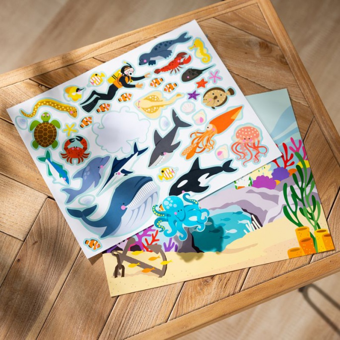 Melissa & Doug ponovo upotrebljive naljepnice s podlogom - svijet životinja