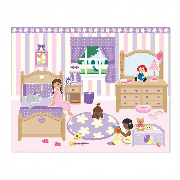 Melissa & Doug naljepnice koje se mogu višestruko koristiti s podlogom - kuća