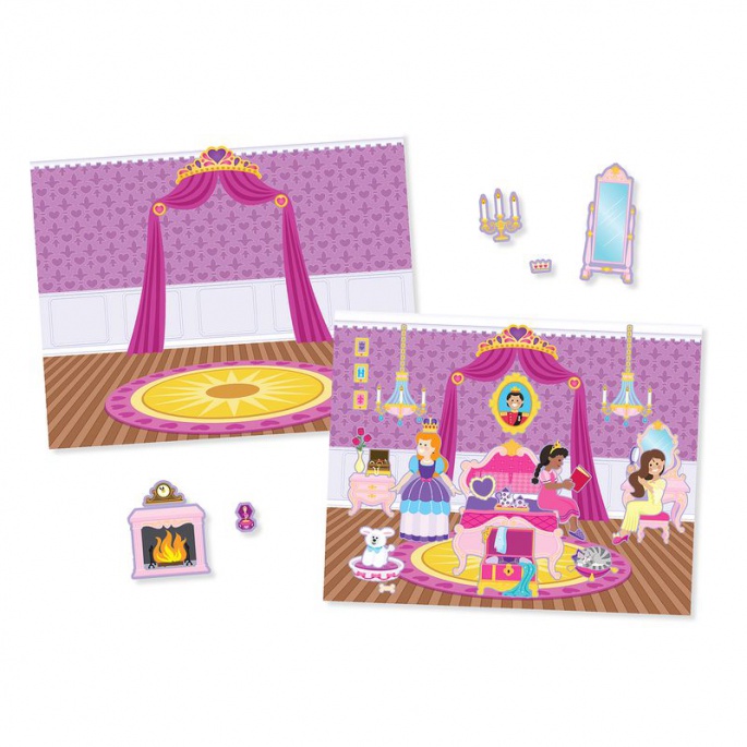 Melissa & Doug naljepnice za višekratnu uporabu s podlogom - dvorac