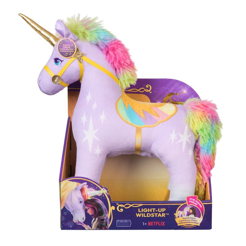 Povoljni set: Unicorn Academy plišana igračka Wildstar sa zvukovima 38 cm + ogrlica s prstenom