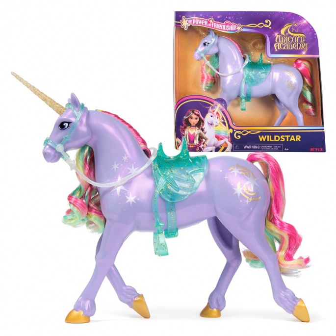 Povoljan set: Unicorn Academy češljajući jednorog Wildstar 24 cm + ogrlica s prstenom