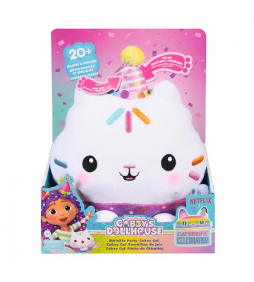 Povoljni set: Gabby’s Dollhouse Cakey pliš s zvukovima + Mercat pliš funkcijom