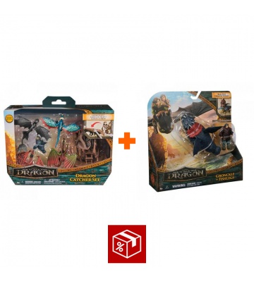 Povoljni set: Kako izdresirati zmaja višestruko pakiranje figura + zmaj i Viking Gronckle i Ribonog