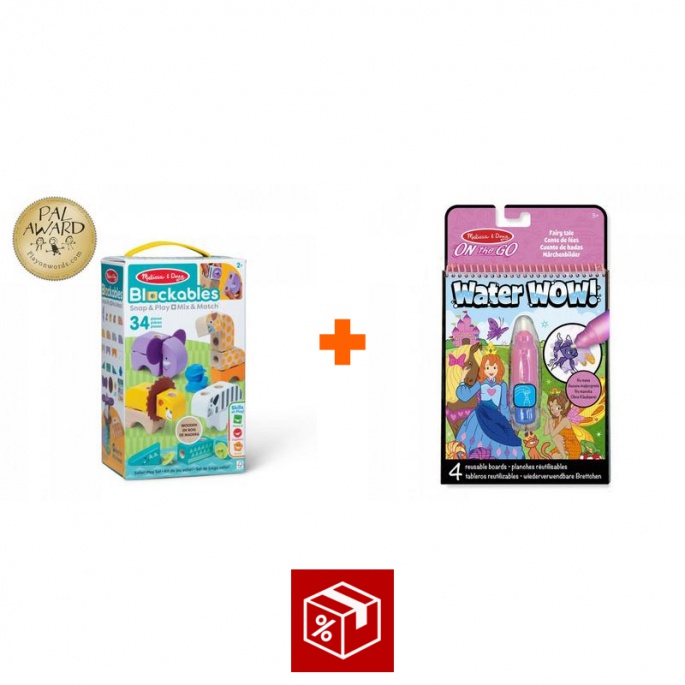 AKCIJA: Melissa & Doug Blockables safari građevinski set + čarobne priče s vodom BESPLATNO
