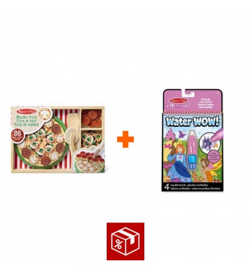 AKCIJA: Melissa & Doug pizza party set + Water WOW čarolija vodom bajke BESPLATNO