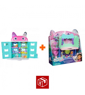 Povoljan set: Gabby’s Dollhouse iz filma: velika kuća iz filma + kupaonica za veliku kuću