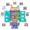 Royal set: Gabby’s Dollhouse velika kuća s proslavom, 9 dodataka + plišani Mercat GRATIS