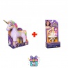 Povoljni set: Akademija za jednoroge plišani Wildstar sa zvukovima 38 cm + ogrlica s prstenom