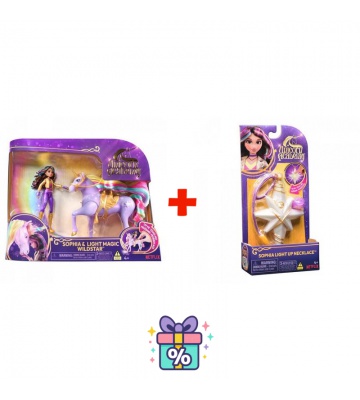 Povoljni set: Unicorn Academy Sophia & Wildstar 11 cm + ogrlica s prstenom