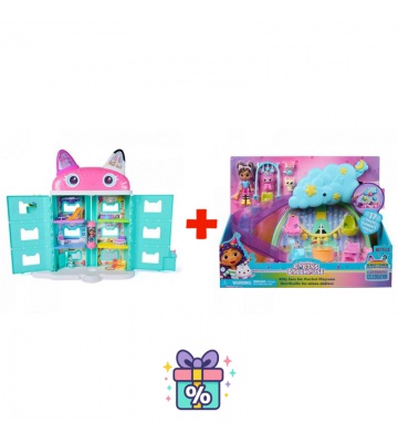 Povoljni set: Gabby’s Dollhouse iz filma: velika kuća iz filma + igraća garnitura jaslice