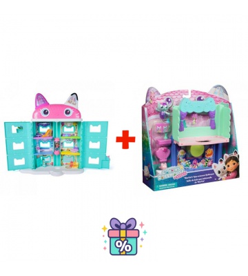 Povoljan set: Gabby’s Dollhouse iz filma: velika kuća iz filma + kupaonica za veliku kuću