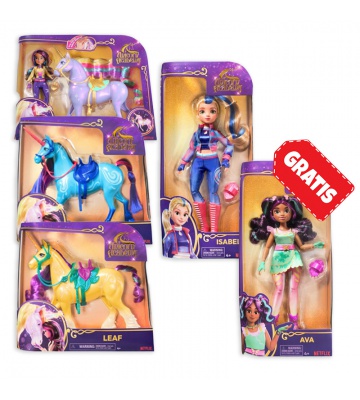 Set Unicorn Academy: velike Wildstar figure, Sophia, River, Leaf, Isabel + Ava gratis