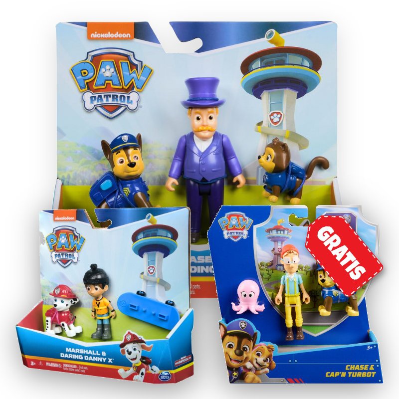 AKCIJA: Paw Patrol Humdinger i Chase + Danny X i Marshall + Chase i Turbot BESPLATNO