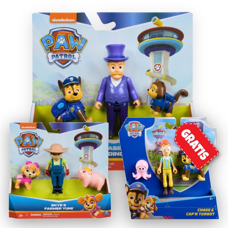 AKCIJA: Paw Patrol Humdinger i Chase + Yumi i Skye + Chase i kapetan Turbot BESPLATNO