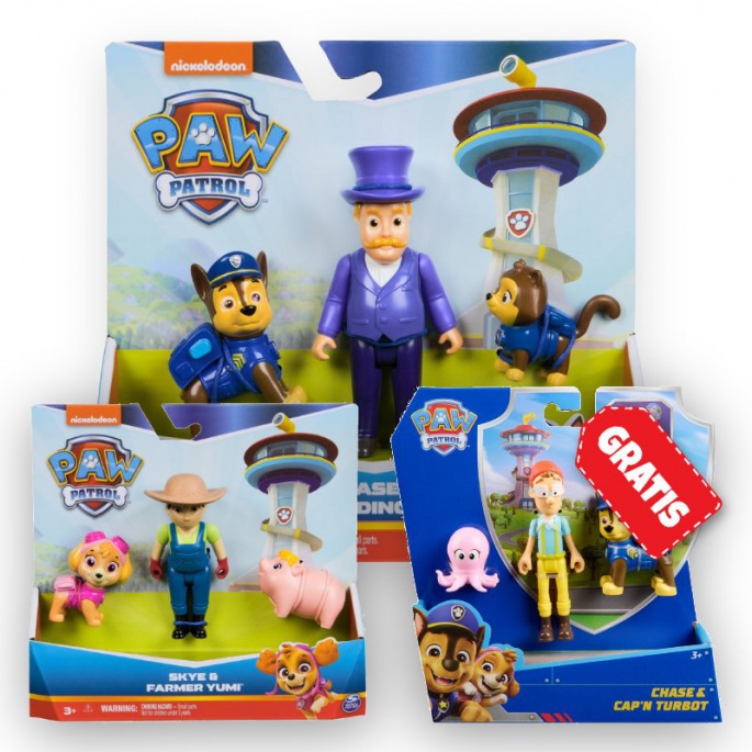 AKCIJA: Paw Patrol Humdinger i Chase + Yumi i Skye + Chase i kapetan Turbot BESPLATNO