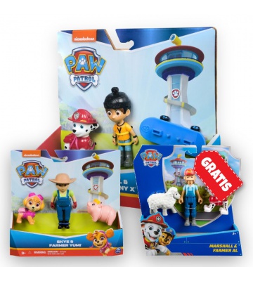 AKCIJA: Paw Patrol Danny X i Marshall + Yumi i Skye + Marshal i farmer Al BESPLATNO