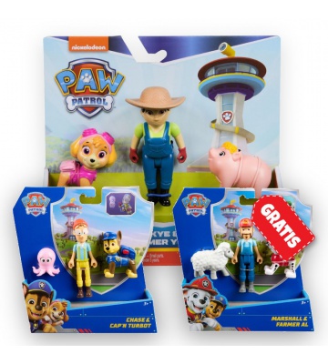 AKCIJA: Paw Patrol Yumi i Skye + Chase i kapetan Turbot + Marshal i farmer Al BESPLATNO