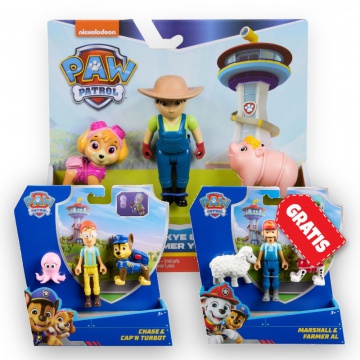 AKCIJA: Paw Patrol Yumi i Skye + Chase i kapetan Turbot + Marshal i farmer Al BESPLATNO