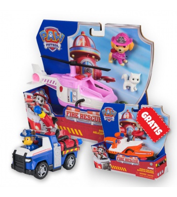 AKCIJA: Paw Patrol Fire Rescue vozila Skye + Chase + Zuma BESPLATNO