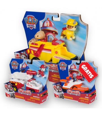 AKCIJA: Paw Patrol Fire Rescue vozila Rubble + Marshall + Zuma BESPLATNO