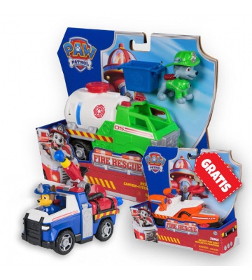 AKCIJA: Paw Patrol Fire Rescue vozila Rocky + Chase + Zuma BESPLATNO
