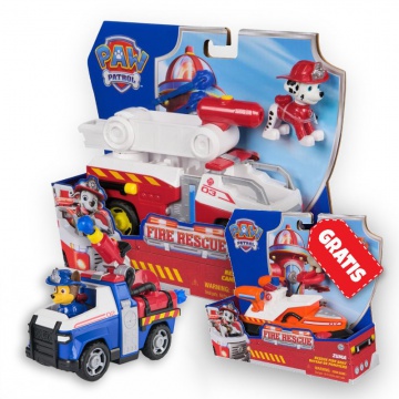 AKCIJA: Paw Patrol Fire Rescue vozila Marshall + Chase + Zuma GRATIS