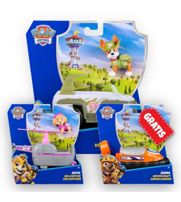 AKCIJA: Paw Patrol osnovna vozila Tracker + Skye + Zuma BESPLATNO