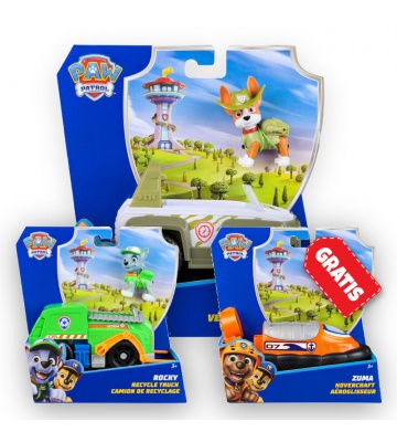 AKCIJA: Paw Patrol osnovna vozila Tracker + Rocky + Zuma BESPLATNO