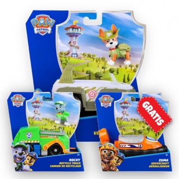 AKCIJA: Paw Patrol osnovna vozila Tracker + Rocky + Zuma BESPLATNO