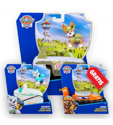 AKCIJA: Paw Patrol osnovna vozila Tracker + Everest + Zuma BESPLATNO