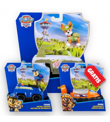 AKCIJA: Paw Patrol osnovna vozila Tracker + Chase + Zuma BESPLATNO