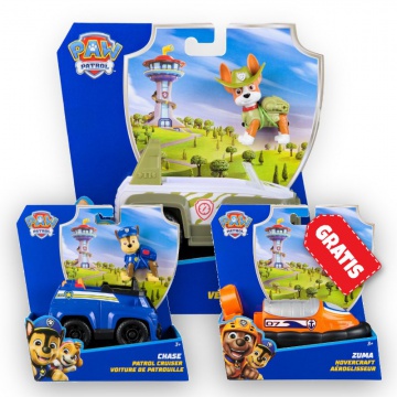 AKCIJA: Paw Patrol osnovna vozila Tracker + Chase + Zuma BESPLATNO