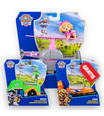 AKCIJA: Paw Patrol osnovna vozila Skye + Rocky + Zuma BESPLATNO