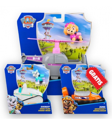 AKCIJA: Paw Patrol osnovna vozila Skye + Everest + Zuma BESPLATNO