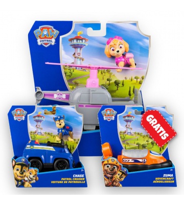 AKCIJA: Paw Patrol osnovna vozila Skye + Chase + Zuma BESPLATNO