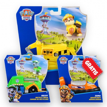 AKCIJA: Paw Patrol osnovna vozila Rubble + Rocky + Zuma BESPLATNO