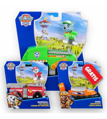 AKCIJA: Paw Patrol osnovna vozila Rocky + Marshall + Zuma BESPLATNO