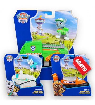 AKCIJA: Paw Patrol osnovna vozila Rocky + Everest + Zuma BESPLATNO