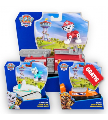 AKCIJA: Paw Patrol osnovna vozila Marshall + Everest + Zuma BESPLATNO