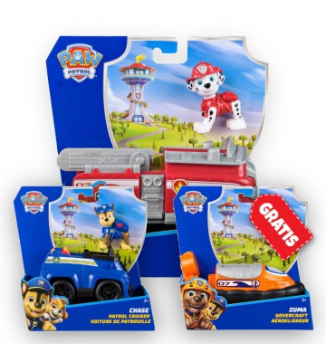 AKCIJA: Paw Patrol osnovna vozila Marshall + Chase + Zuma BESPLATNO