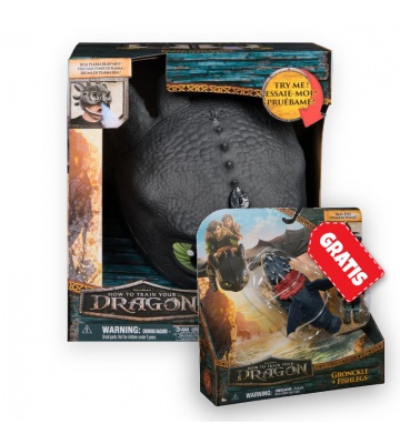 Povoljan set: Kako izdresirati zmaja maska Bezzubky sa zvukovima i svjetlima + Gronckle i Ribonog