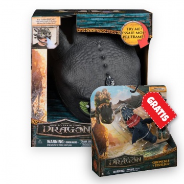 Povoljan set: Kako izdresirati zmaja maska Bezzubky sa zvukovima i svjetlima + Gronckle i Ribonog