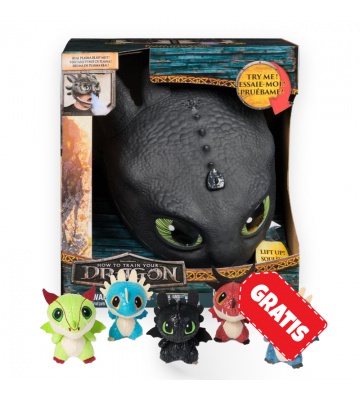 AKCIJA: Kako izdresirati zmaja maska Bezzubky sa zvukovima i svjetlima + plišani zmajevi u buretu BESPLATNO
