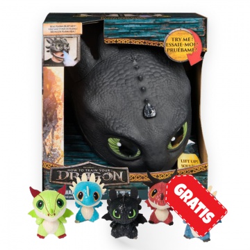 AKCIJA: Kako izdresirati zmaja maska Bezzubky sa zvukovima i svjetlima + plišani zmajevi u buretu BESPLATNO
