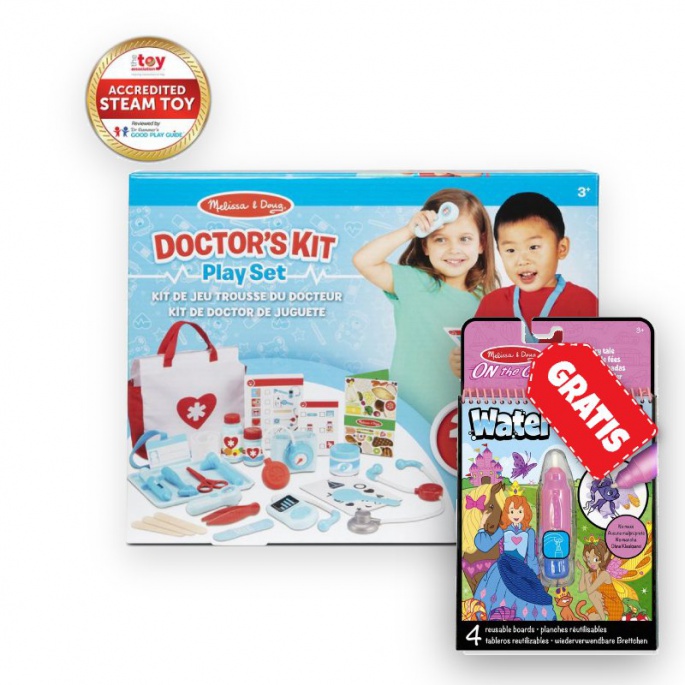 AKCIJA: Melissa & Doug igra doktora + WOW vodeno čarobne priče GRATIS