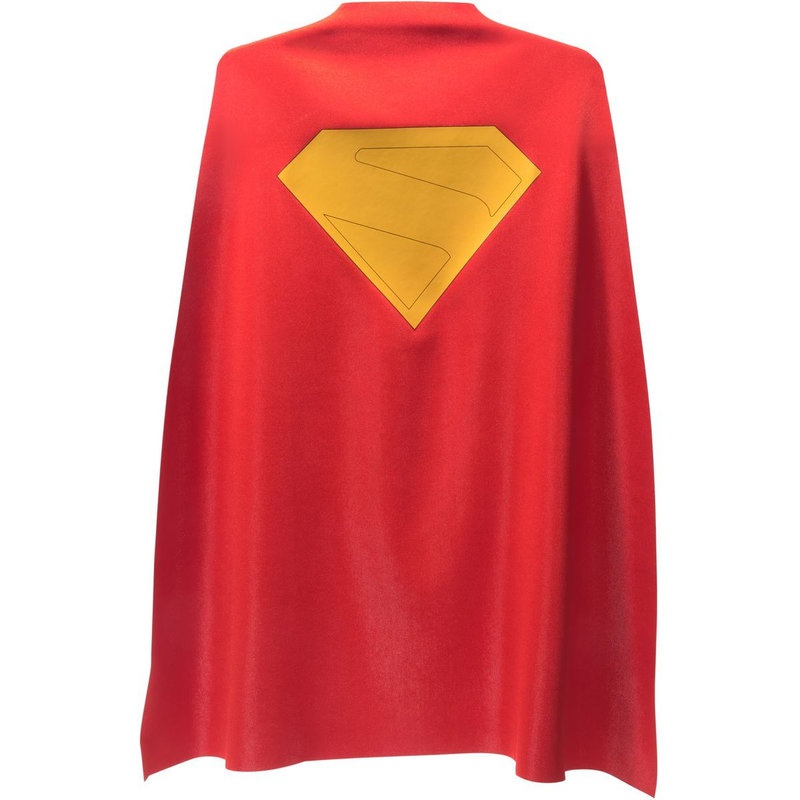 Superman film plašt, štit i štap