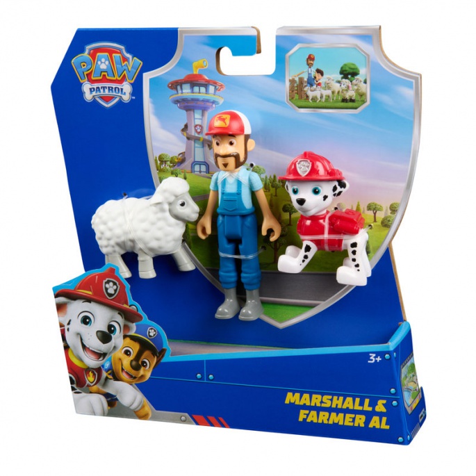 Psići u ophodnji set figura Marshal i Farmer Al