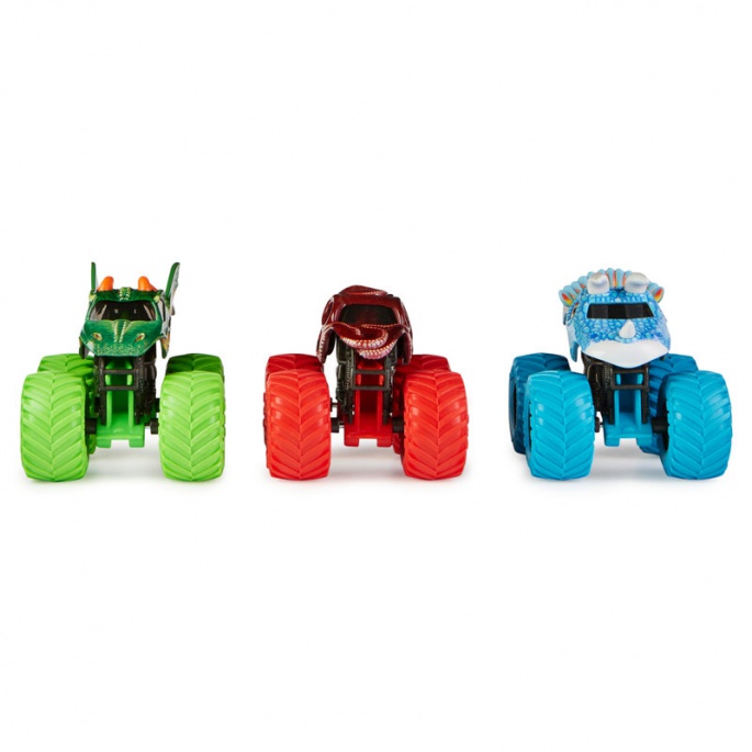 Monster Jam Charger Beasts set 3 auta 1:64