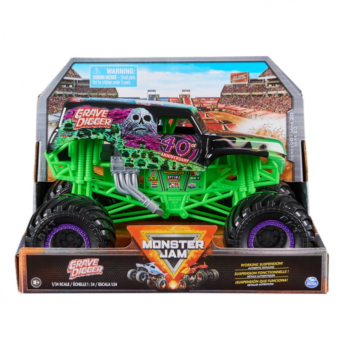 Monster Jam Grave Digger metalni Monster Truck 1:24