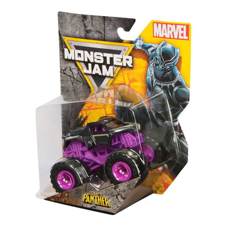 Monster Jam Marvel Black Panther kolekcionarski Monster Truck 1:64